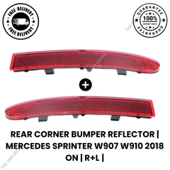 2x Rear Red Tail Reflectors Left & Right – Fits Mercedes Sprinter W907/W910 2018 Onwards