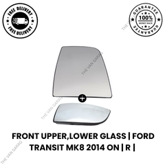 Ford Transit MK8 2014 Onwards Front Driver Side Right Upper & Lower Glass