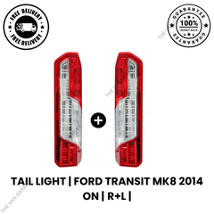 Rear Tail Light Lens Left & Right for Ford Transit MK8 2014+ Onwards Pair Set
