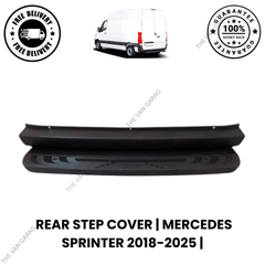Mercedes Sprinter 2018–2025 Rear Plastic Bumper Step Cover – For Metal Rear Step