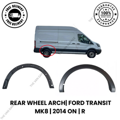 FITS FORD TRANSIT MK8 2014 REAR WHEEL ARCH TRIM DRIVER SIDE RH BLACK