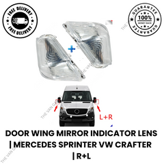 LEFT RIGHT FOR MERCEDES SPRINTER VW CRAFTER DOOR WING MIRROR INDICATOR LENS