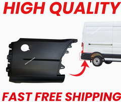 Fits Ford Transit MK8 2014-Onwards Rear Side Moulding Panel Textured Black with Hole Driver Side RH