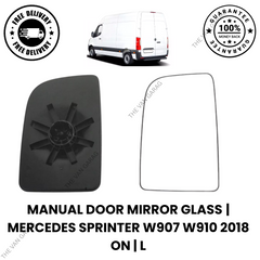 LEFT WING MIRROR GLASS FOR MERCEDES SPRINTER W907 W910 2018+ N/S PASSENGER
