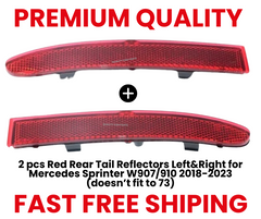 2 pcs Red Rear Tail Reflectors Left & Right for Mercedes Sprinter W907/910 2018-2023(doesn’t fit to 73)