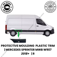 MWB Protective Moulding Trim Mercedes Sprinter W907 O/S Right 2018+ Plastic