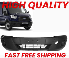 FORD TRANSIT MK8 2014 - 2019 FRONT BUMPER WITH MARKING FOR FOG HOLES NEW