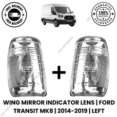FOR FORD TRANSIT MK8 WING MIRROR INDICATOR LENS COVER LEFT + RIGHT SET 2014 ONWARDS