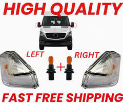 Fits Mercedes Sprinter 2012-2018 Right and left Side Wing Mirror Indicator Lens With Bulb