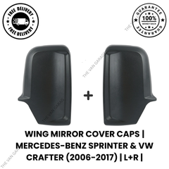 Wing Mirror Cover Caps Right & Left Side for Mercedes-Benz Sprinter & VW Crafter (2006–2017)