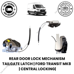 Rear Door Lock Mechanism Tailgate Latch – For Ford Transit MK8 Central Locking