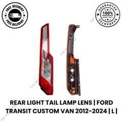 Rear Tail Light Lens Left Side for Ford Transit Custom 2012-2024 N/S