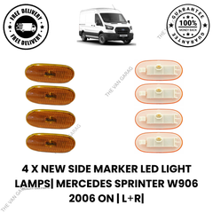 4x LED Side Marker Lights Left/Right for Mercedes Sprinter W906 2006+ L/R
