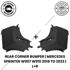 Rear Corner Bumpers Fits Mercedes Sprinter L+R W907 W910 2018–2023 O/S + N/S