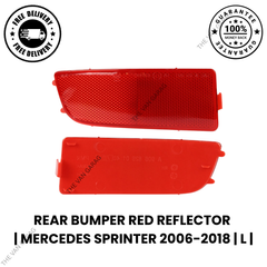 Rear Bumper Red Reflector for Mercedes Sprinter Left 2006-2018 (N/S)