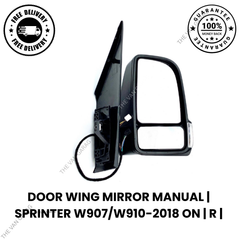 MANUAL RIGHT WING MIRROR O/S MERCEDES SPRINTER W907 W910 2018+