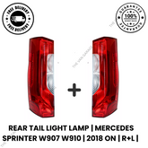 Rear Tail Light Lamps Left & Right Pair for Mercedes Sprinter 2018–2025 W907/W910