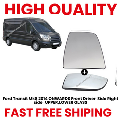 Ford Transit Mk8 2014 ONWARDS Front Driver Side Right side UPPER,LOWER GLASS