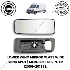 For Mercedes Sprinter 2006-2019 Lower Wing Mirror Glass Wide Blind Spot Left
