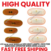 4X NEW SIDE MARKER LED LIGHT LAMPS L OR R FOR MERCEDES SPRINTER W906 2006 onward
