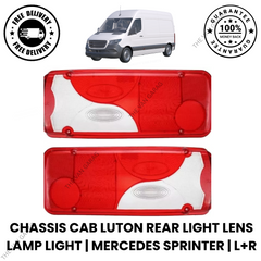 For Mercedes Sprinter Chassis Cab Luton Rear Light Lens Lamp Light Pair L+R