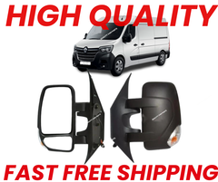 Fits Renault Master 2010-2024 Left Side Door Wing Mirror Electric Short Arm