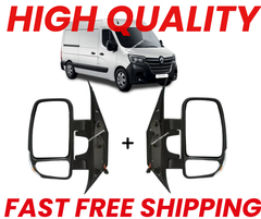 Fits Renault Master 2010-2024 Electric Door Wing Mirrors Short Arm Pair (Left + Right)
