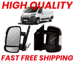 Fits Fiat Ducato 2006-2024 Left Side Electric Door Wing Mirror Short Arm