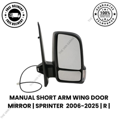 Manual Short Arm Wing Door Mirror Right Side Mercedes Sprinter 2018-2025