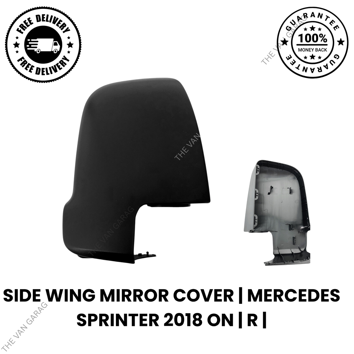 RIGHT WING MIRROR COVER FOR MERCEDES SPRINTER 2018–2021 O/S DRIVER SIDE