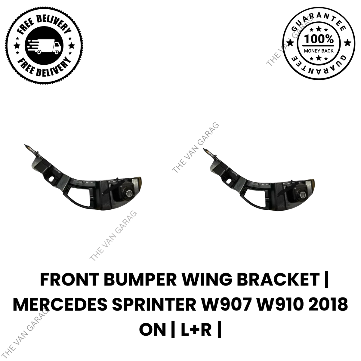Front Bumper Wing Brackets O/S + N/S Fits Mercedes Sprinter W907 W910 2018 On