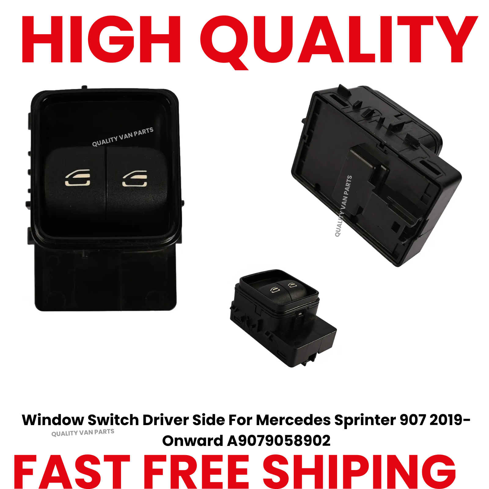 Window Switch Driver Side For Mercedes Sprinter w907/910 2019-Onward A9079058902