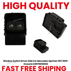 Window Switch Driver Side For Mercedes Sprinter w907/910 2019-Onward A9079058902