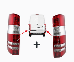 Tail Light Lens Covers L+R for Mercedes Sprinter 2006–2018 Rear Lamp Pair N/S O/S W906 Van