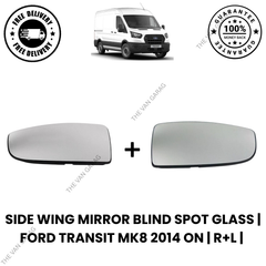 Pair of Side Wing Mirror Blind Spot Glass Left + Right  Fits Ford Transit MK8 2014 on