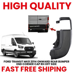 Rear Bumper End Corner Cap Right RH For Ford Transit MK8 2014 Onwards