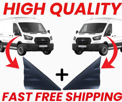 Side Mirror Door Triangle Fender Cover Set for Ford Transit MK8 V363 2013-2024