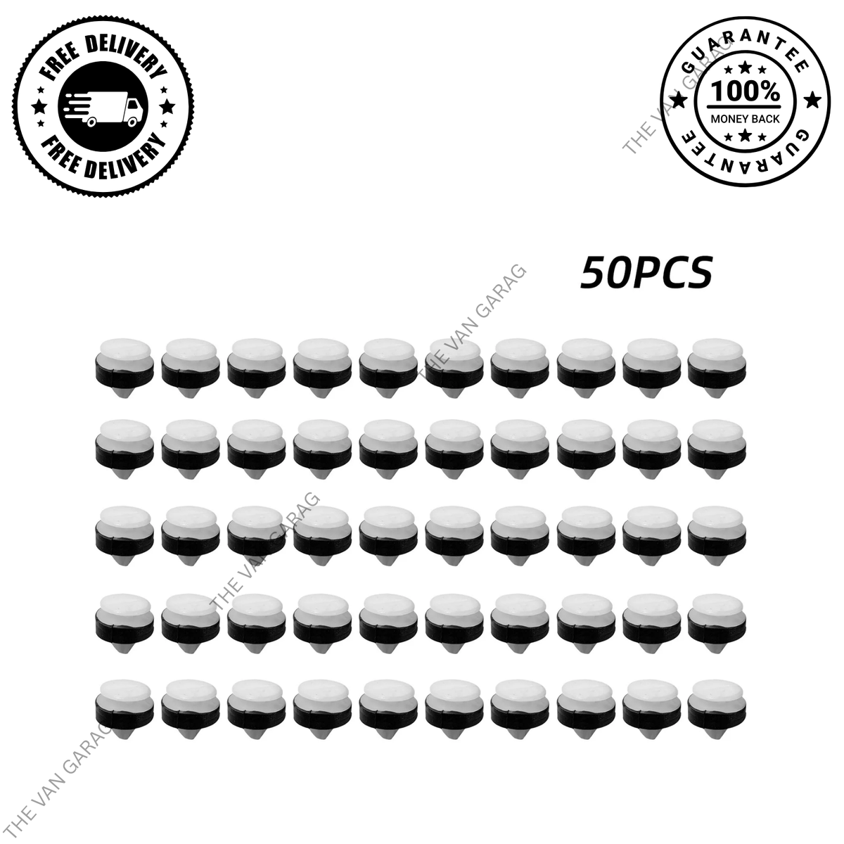 50x Trim Moulding Clips for Ford Transit MK8 (2014 Onwards)
