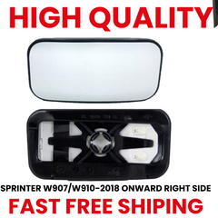 Mercedes Sprinter Mirror Glass Lower Heated Right 2018 191039312 w907 w910