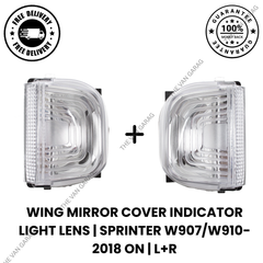 Pair  Of Mirror Indicator Light Lens Cover for Mercedes Sprinter W907 W910 2018+