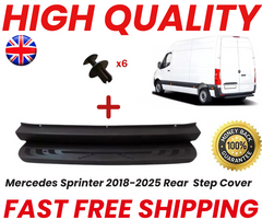 Mercedes Sprinter 2018-2025 Rear  Step Cover + x6 Clips