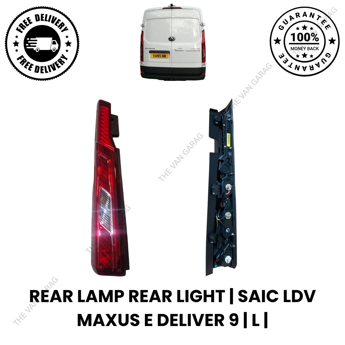 Rear Light Lamp Left for SAIC LDV Maxus eDeliver 9 2020+ Tail Light N/S