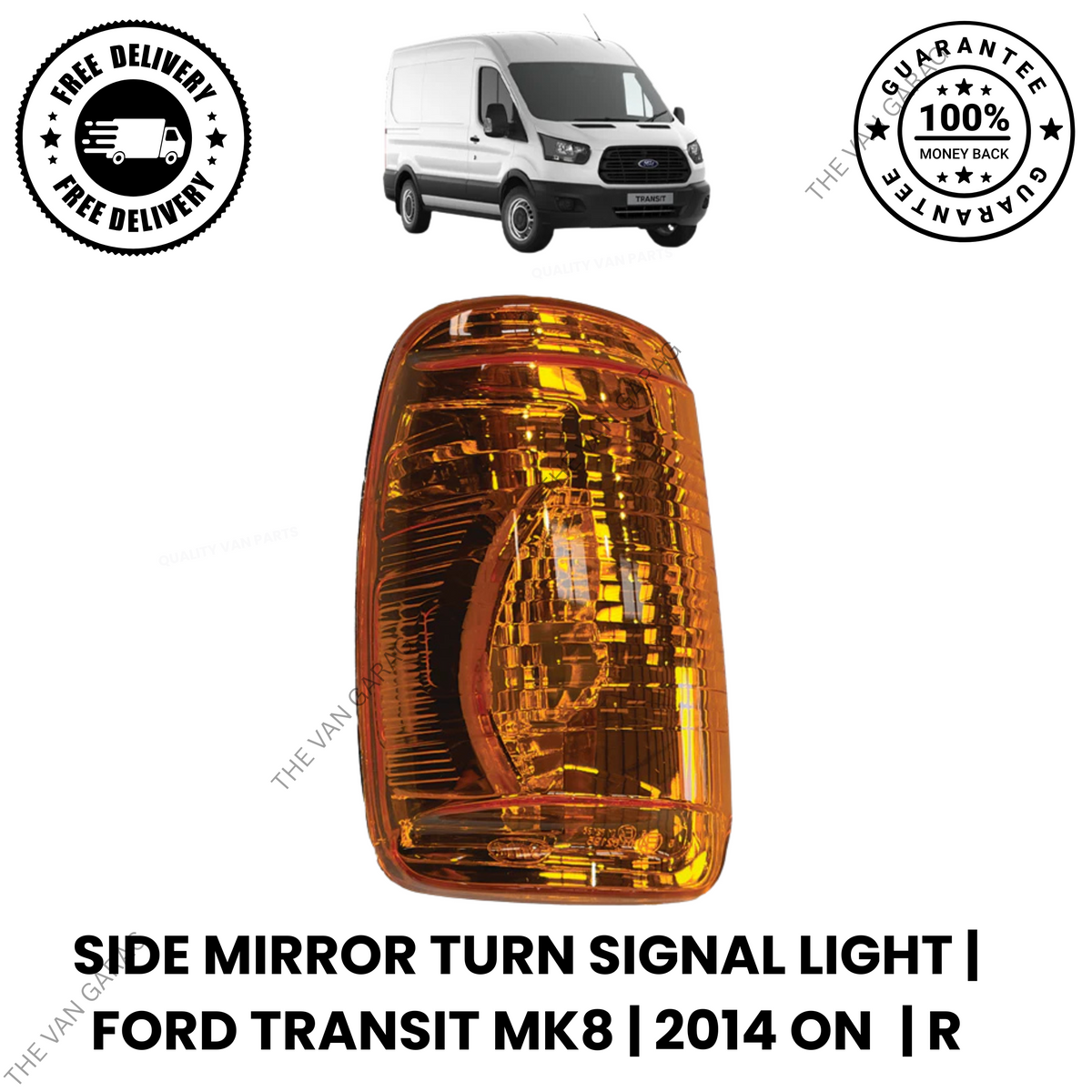 FOR FORD TRANSIT MK8 Side Mirror Turn Signal Light Right 2014 ONWARDS