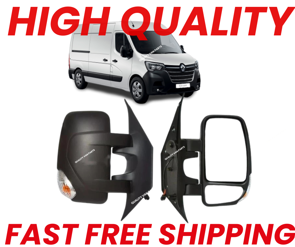 Fits Renault Master 2010-2024  Right Side Door Wing Mirror Electric Short Arm with Heating Sensor