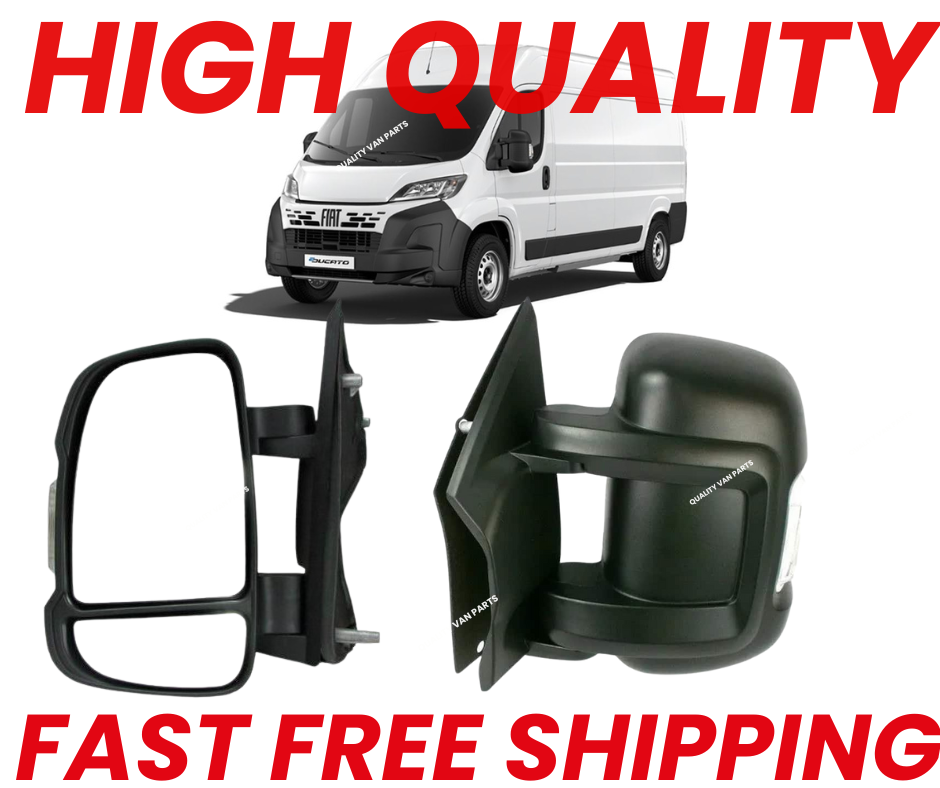Fits Fiat Ducato 2006-2024 Left Side Door Wing Mirror Manual Short Arm