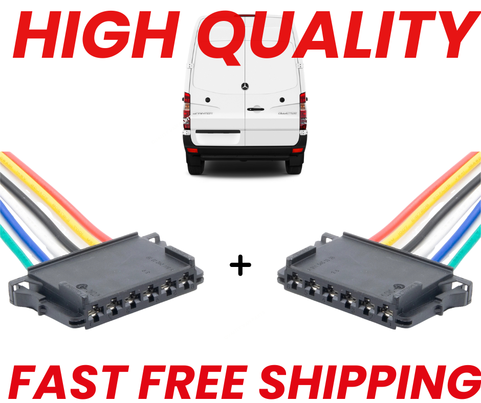 Fits Mercedes Sprinter 906 2006-2018 Tail Light Connectors Pair Left + Right